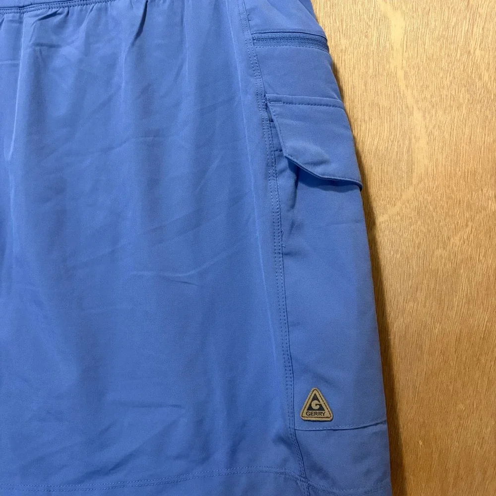 Gerry Cargo Utility Skort Medium Blue Hiking Gorpcore Active Travel Skirt *READ